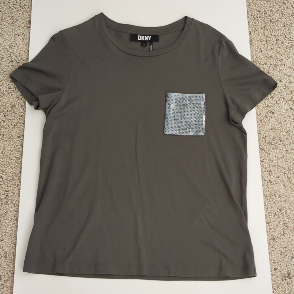 DKNY Sporty Sequin pocket T-Shirt